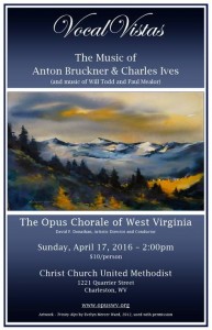 Opus Chorale Spring 2016 Poster